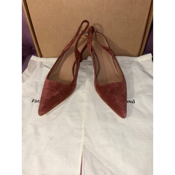 Flattered Franchesca Slingback Heels in Rust 37 Womens Pumps Shoes - Picture 5 of 11